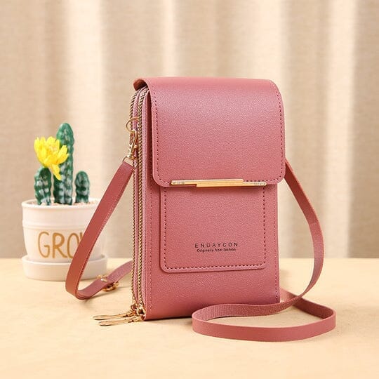 Bolsa Porta Celular Crossbody de Couro Legítimo